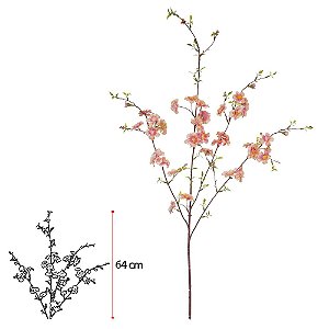 H.FLOR CEREJEIRA X37 (ROSA OUTONO) 90cm (FLORARTE)
