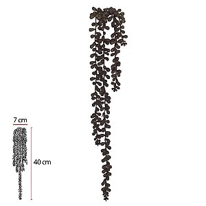 F.SUCULENTA SEDUM PENDURAR X4 (MARRON OUTONO) 50cm (FLORARTE)
