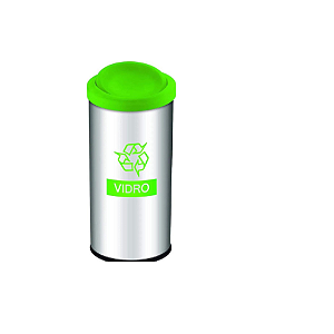 Lixeira Seletiva Tampa Basculante 40,5l Brinox