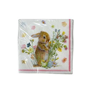 Guardanapo Papel Pascoa La Patisserie Folha Dupla C/20 Colorido 33X33cm Florarte