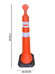 Cone Balizador De Tráfego Rodovia T Top Refletivo 114 Cm PL 4062 700.32967