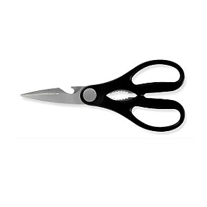 Tesoura Para Cozinha 8" 20cm Aço Inox Brinox Cabo Preto