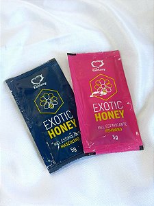 KIT EXOTIC HONEY - Mel Estimulante Feminino e Masculino 5g