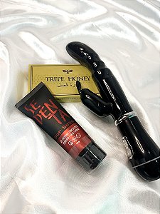 KIT SEDENTA POR MAIS - 1 Gel Sedenta por sexo | 1 Trepe Honey | 1 Vibrador Ponto G