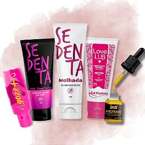 KIT FAVORITOS - Goze+ | Sedenta Conforto | Sedenta Molhada | Love Lub | Meltesão