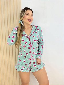 Pijama Americano Meia Estação - Gatinhos