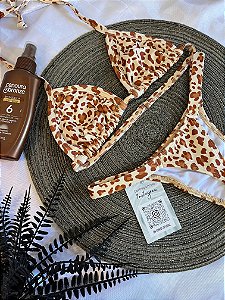 Biquini Marquinha Amaré - Oncinha Bege