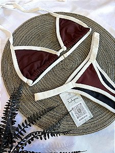 Biquini Marquinha Amaré - Duocolor Marrom