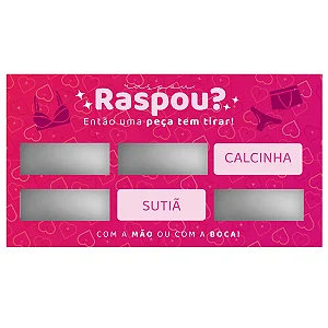 RASPADINHA - Tire uma Peça de Roupa