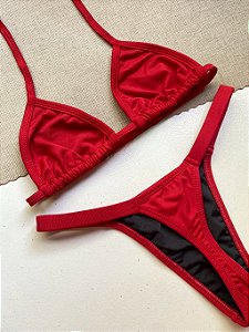 Biquini Marquinha Amaré - Vermelho