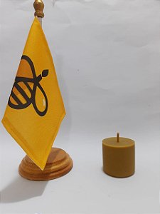 Vela Aromática Redonda Oração 100% Cera De Abelha