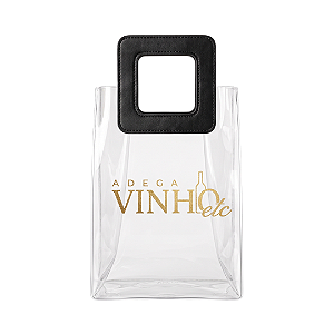 Ice Bag Pvc Com Alça em Courino P/2 Garrafas - MOD 3