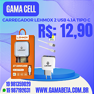 Fonte Carregador Usb C Duplo 35w iPhone Turbo 2 Entradas - Beta Cabos Cell