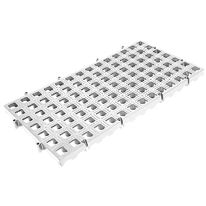 Estrado Plástico 25x50 cm Branco para Congelamento