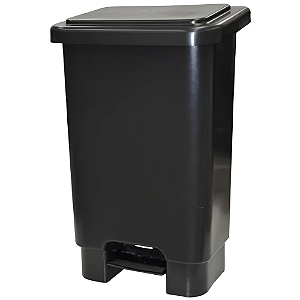 Lixeira Retangular com Pedal 100 Litros Preta