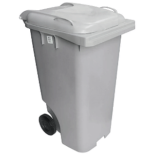 Contentor de Lixo com Rodas 240 Litros Cinza