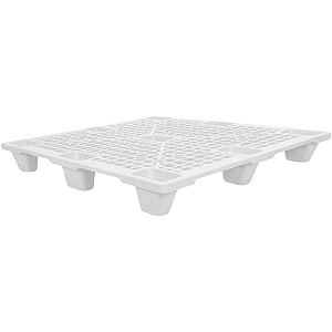 Pallet Plástico Vazado 100x120 cm Branco
