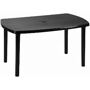 Mesa Retangular Desmontável Preta