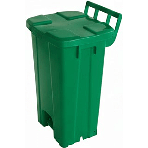Lixeira Plástica Quadrada com Pedal 100 Litros Verde