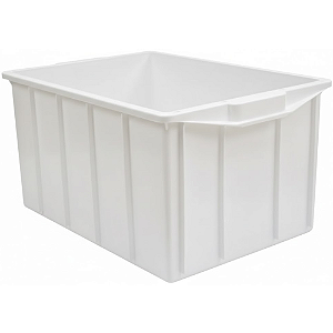 Caixa Plástica Empilhável 38 Litros Branca