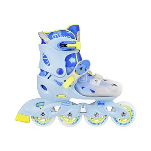 Patins Cosmo Candy Infantil Ajustável Azul - Abec 5