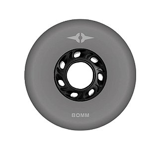 Rodas Para Patins Inline Alcedo One - 80mm Cinza / 4 rodas