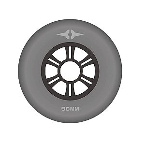 Rodas Para Patins Inline Alcedo One - 90mm Cinza / 4 rodas