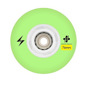 Roda de Led Micro New Flash - Verde (4 rodas) - 76mm