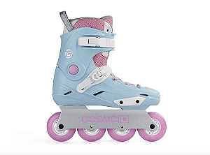 Patins Cosmo TG Blue/Pink - Base Rocker Abec-9