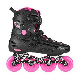 PRÉ VENDA - Patins Flying Eagle BKB B6 Hero - Preto/Pink