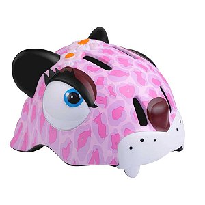 Capacete Infantil FlyingEagle KT In-Mold Ajustável – Leopardo Rosa