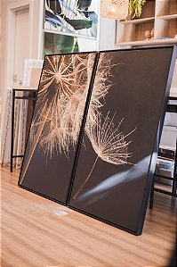 Conjunto com 2 quadros em tela canvas medindo 70cmx120cm cada