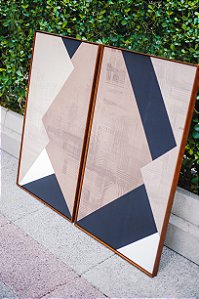 Conjunto com 2 quadros em tela canvas medindo 70cmx100cm cada