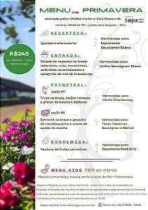 Almoço Harmonizado (adulto)