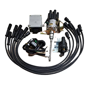 Kit Ignição Eletronica Jeep Willys Rural 6cc + Cabo De Velas
