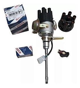 Distribuidor Ignição Eletronica Jeep 6cc Tampa E Rotor Bosch