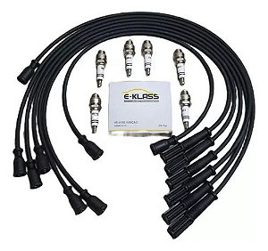 Kit Cabos De Vela Ford 6cc + Jogo De Velas Jeep Maverick