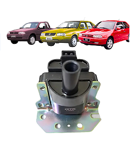 Bobina Ignição Gol Mi Conector Santana Parati 2 Pinos