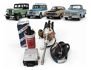 Kit Ignição Eletrônica Jeep 6cc + Bobina Bosch Completo