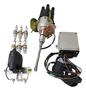 Kit Ignição Eletrônica Jeep Willys 6cc + Velas Completo