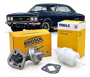 Kit Bomba De Combustivel Opala 4100 6c Brosol + Filtro Mahle