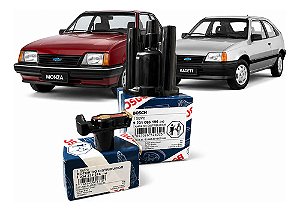 Kit Distribuidor Monza Kadett Carburado Tampa + Rotor Bosch