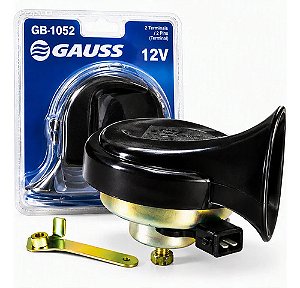 Buzina Caracol Universal 12v Gauss Gb1055 2 Terminais