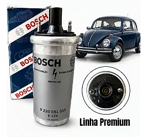 Bobina Ignição Bosch Fusca 1200 1300 1.3 1.5 1.6 Platinado