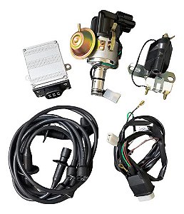 Kit De Ignição Vw Gol Ar Gol Bx Saveiro + Cabos De Vela Novo