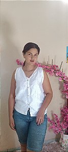 Colete branco tamanho P