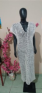 Vestido longo em crochê 🧶
