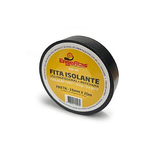 Fita Isolante PVC Anti-chamas Preta - 19MM X 10M