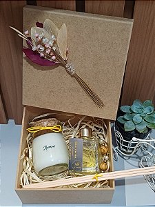 Kit Presente Aromático Alumiar – Leiteirinha & Difusor de Ambiente