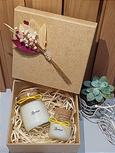 Kit Duo Velas Aromáticas Leiteirinha – 90g e 40g
